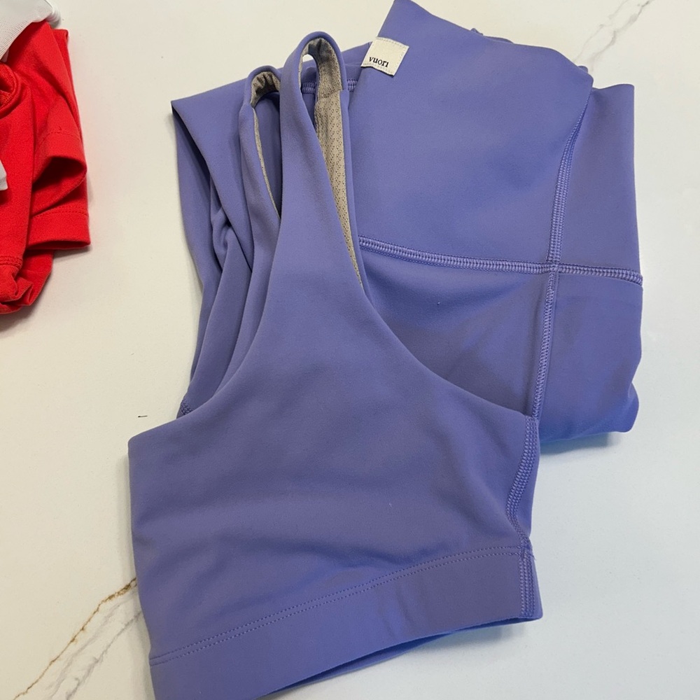 Vuori Purple Leggings and Top Set